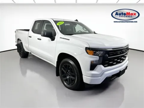 White 2024 Chevrolet Silverado 1500 Custom for sale in Framingham, MA