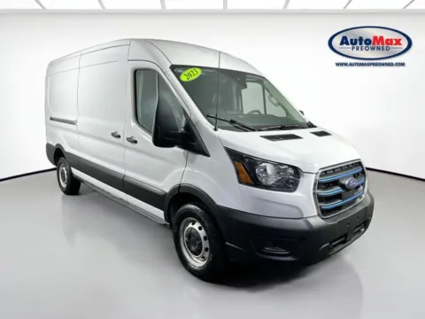White 2023 Ford E-Transit-350 148" Medium Roof for sale in Framingham, MA