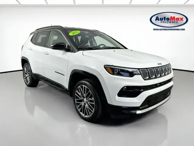 White 2022 Jeep Compass Limited for sale in Framingham, MA