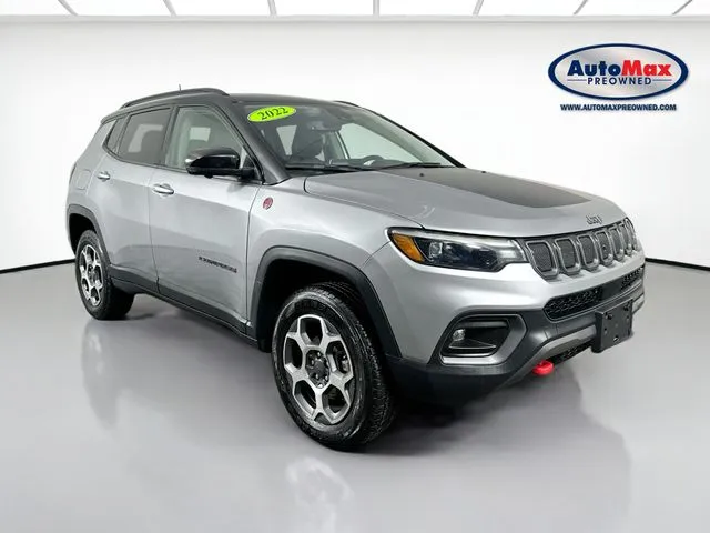 Silver 2022 Jeep Compass Trailhawk for sale in Framingham, MA