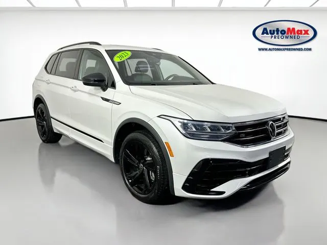 White 2023 Volkswagen Tiguan 2.0T SE R-Line Black for sale in Framingham, MA