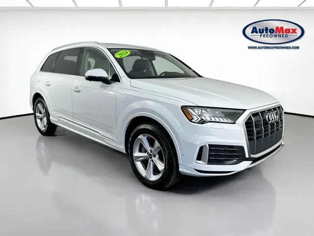 White 2024 Audi Q7 45 Premium Plus for sale in Framingham, MA