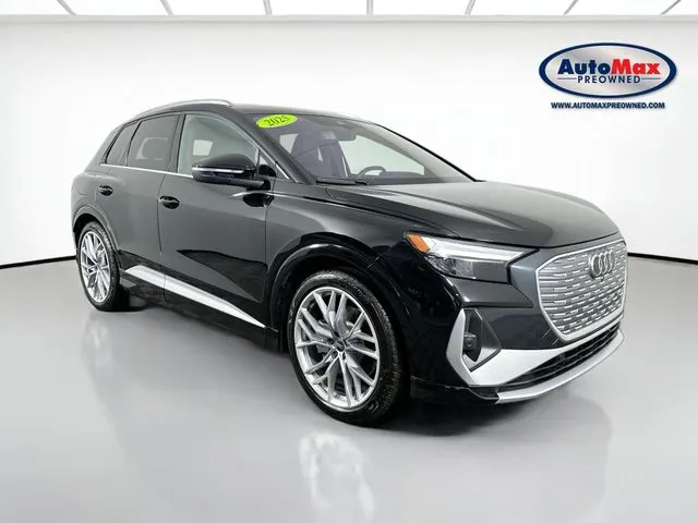 Black 2025 Audi Q4 e-tron Premium Plus for sale in Framingham, MA