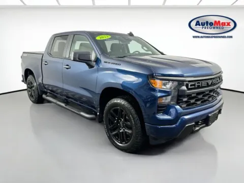 Blue 2023 Chevrolet Silverado 1500 Custom for sale in Framingham, MA