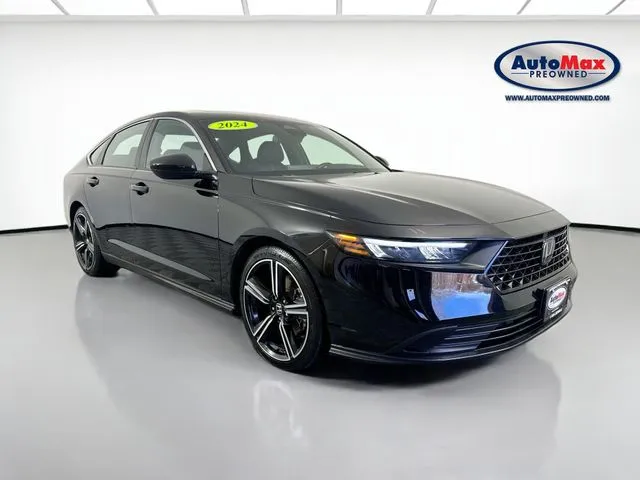 Black 2024 Honda Accord Hybrid Sport for sale in Framingham, MA