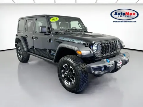 Black 2025 Jeep Wrangler Rubicon 4xe for sale in Framingham, MA