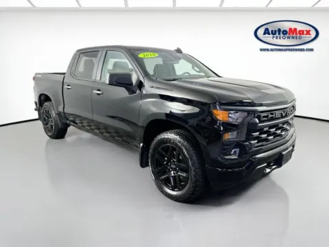 Black 2023 Chevrolet Silverado 1500 Custom for sale in Framingham, MA