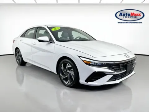 White 2024 Hyundai Elantra Hybrid Limited for sale in Framingham, MA