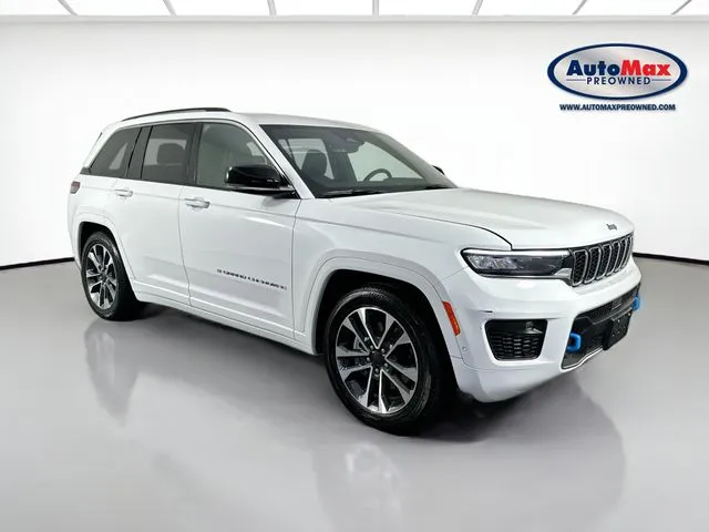 White 2023 Jeep Grand Cherokee Overland 4xe for sale in Framingham, MA