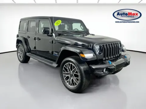 Black 2023 Jeep Wrangler High Altitude 4xe for sale in Framingham, MA