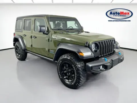 Green 2023 Jeep Wrangler Base 4xe for sale in Framingham, MA