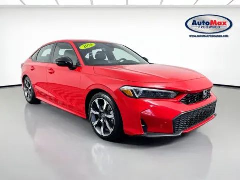 Red 2025 Honda Civic Hybrid Sport for sale in Framingham, MA