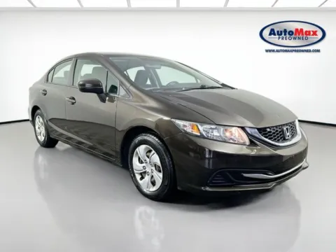 Brown 2014 Honda Civic LX for sale in Framingham, MA