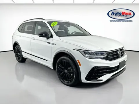 White 2022 Volkswagen Tiguan 2.0T SE R-Line Black for sale in Framingham, MA