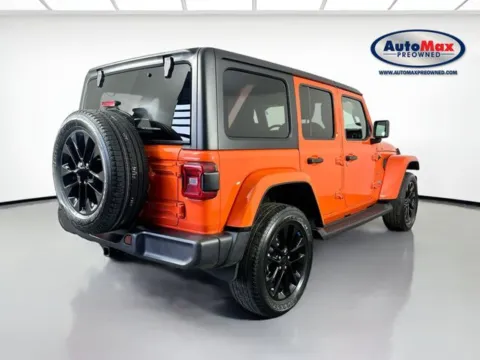 Photos of 2023 Jeep Wrangler Sahara 4xe for sale in Framingham, MA at AutoMax Preowned Framingham
