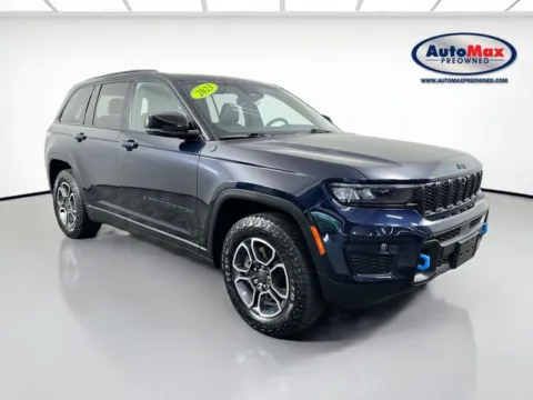 Blue 2023 Jeep Grand Cherokee Trailhawk 4xe for sale in Framingham, MA
