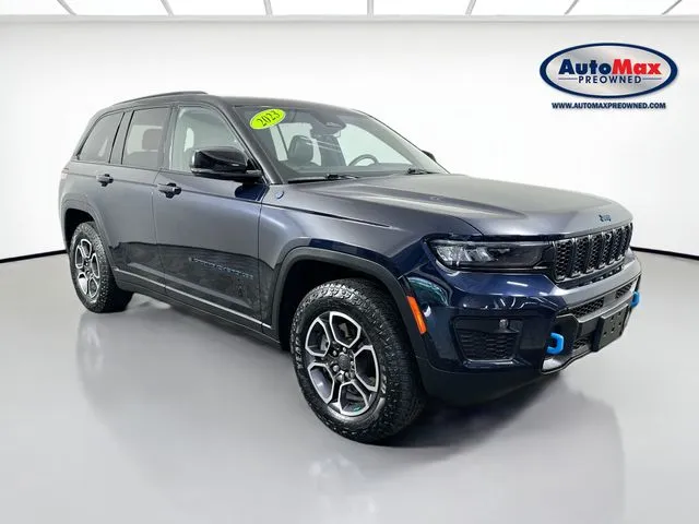 Blue 2023 Jeep Grand Cherokee Trailhawk 4xe for sale in Framingham, MA