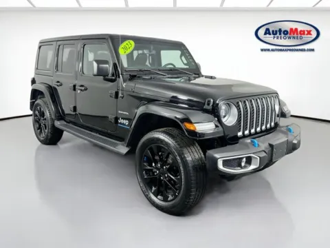 Black 2023 Jeep Wrangler Sahara 4xe for sale in Framingham, MA
