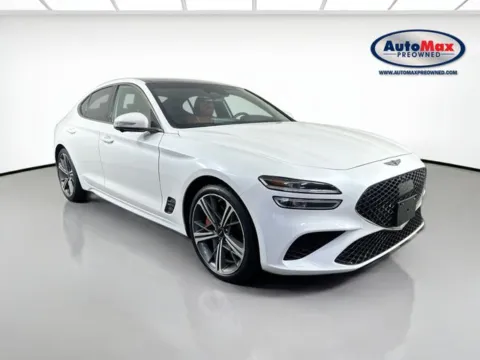 White 2025 Genesis G70 3.3T Sport Prestige for sale in Framingham, MA