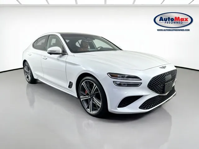 White 2025 Genesis G70 3.3T Sport Prestige for sale in Framingham, MA