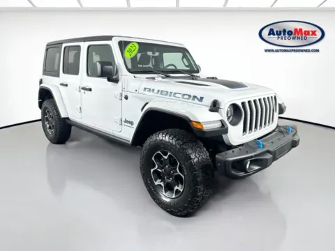 White 2023 Jeep Wrangler Rubicon 4xe for sale in Framingham, MA