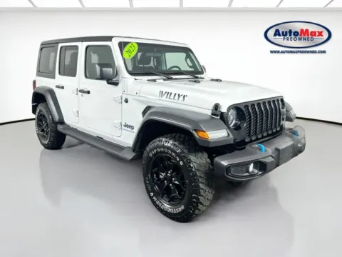 White 2023 Jeep Wrangler Willys 4xe for sale in Framingham, MA
