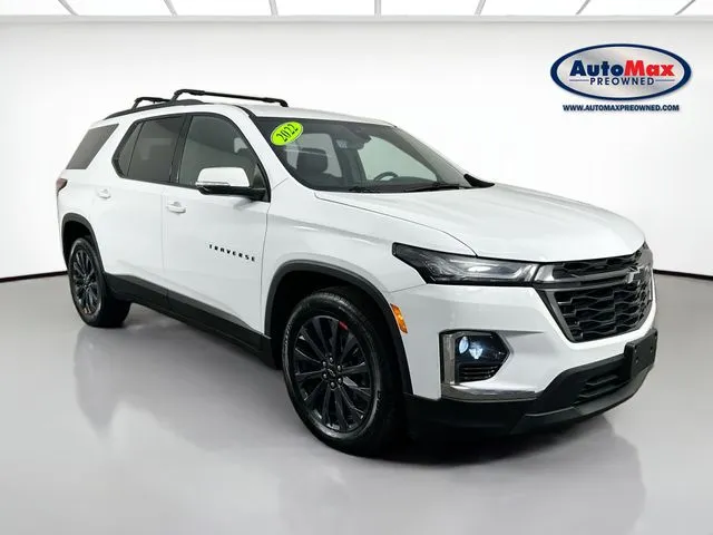 White 2022 Chevrolet Traverse RS for sale in Framingham, MA