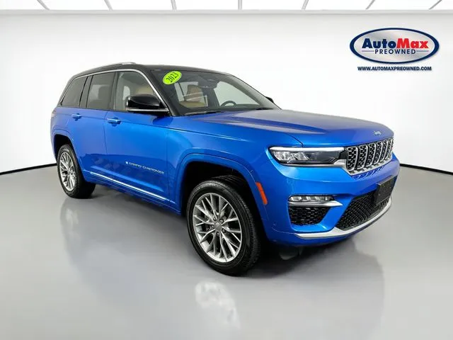 Blue 2023 Jeep Grand Cherokee Summit 4xe for sale in Framingham, MA