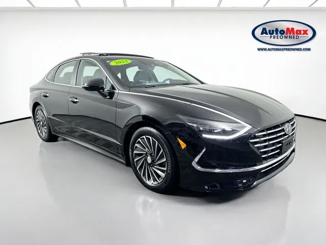 Black 2023 Hyundai Sonata Hybrid Limited for sale in Framingham, MA