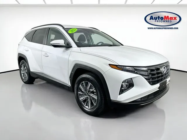 White 2023 Hyundai Tucson Hybrid Blue for sale in Framingham, MA