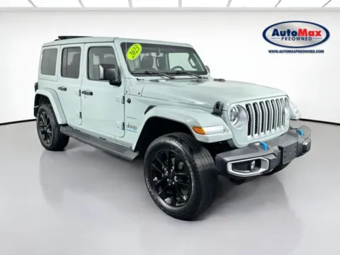 Gray 2023 Jeep Wrangler Sahara 4xe for sale in Framingham, MA