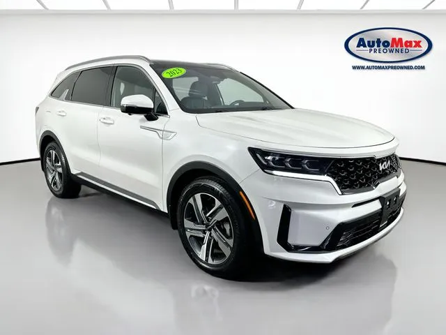 White 2023 Kia Sorento Plug-In Hybrid SX Prestige for sale in Framingham, MA