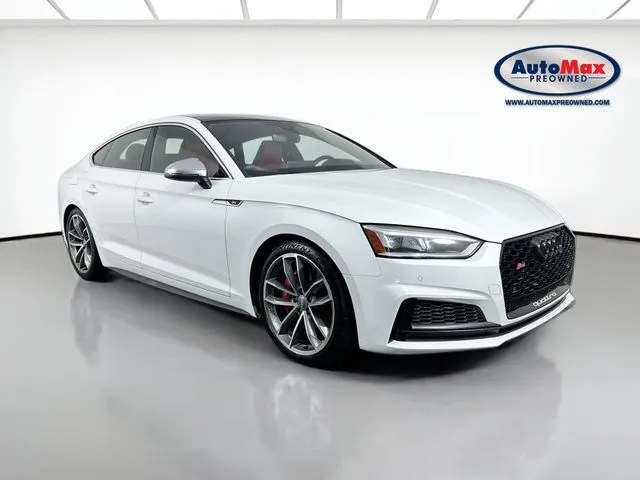 White 2018 Audi S5 Sportback 3.0T Premium Plus for sale in Framingham, MA