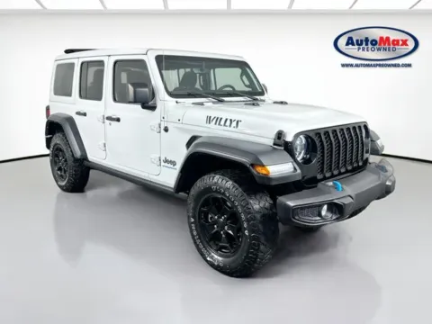 White 2023 Jeep Wrangler Willys 4xe for sale in Framingham, MA
