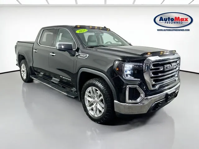 Black 2021 GMC Sierra 1500 SLT for sale in Framingham, MA