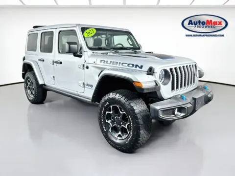 Silver 2023 Jeep Wrangler Rubicon 4xe for sale in Framingham, MA