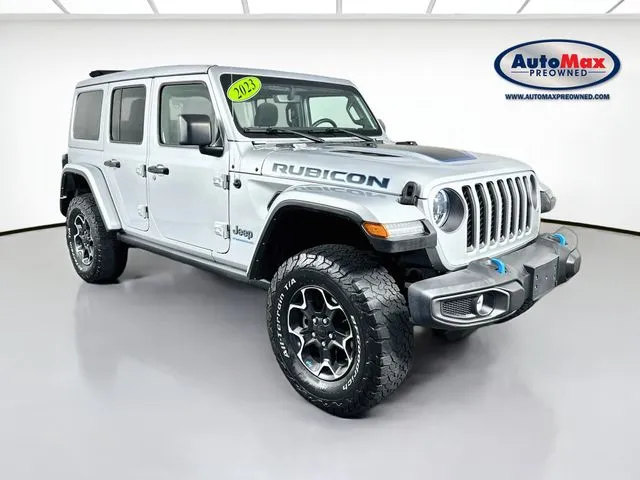 Silver 2023 Jeep Wrangler Rubicon 4xe for sale in Framingham, MA