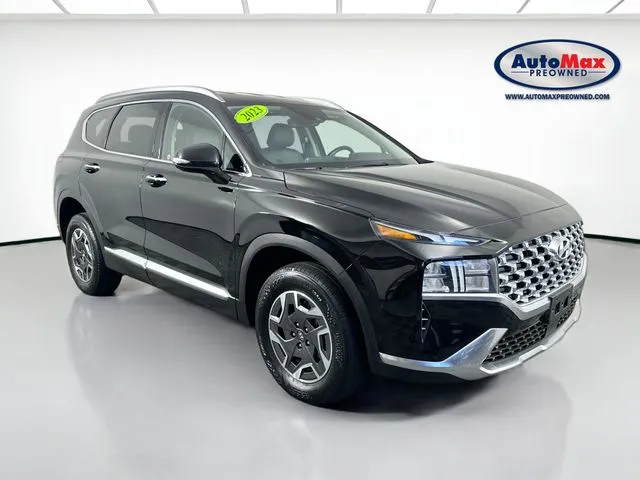 Black 2023 Hyundai Santa Fe Hybrid Blue for sale in Framingham, MA