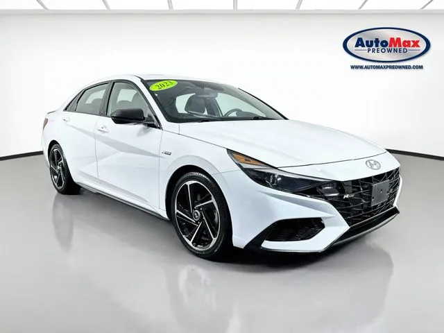 White 2023 Hyundai Elantra N Line for sale in Framingham, MA