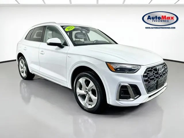 White 2023 Audi Q5 45 S line Premium Plus for sale in Framingham, MA