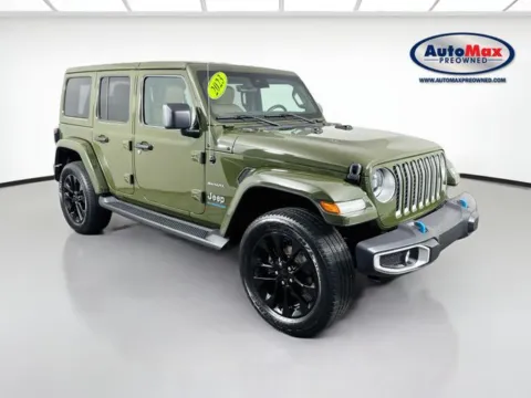 Green 2023 Jeep Wrangler Sahara 4xe for sale in Framingham, MA