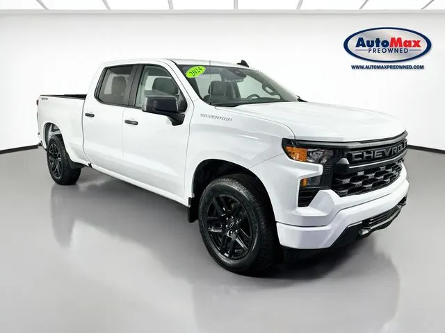 White 2024 Chevrolet Silverado 1500 Custom for sale in Framingham, MA
