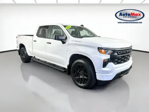 White 2024 Chevrolet Silverado 1500 Custom for sale in Framingham, MA