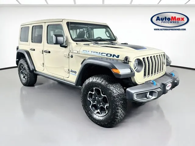 Green 2022 Jeep Wrangler Unlimited Rubicon 4xe for sale in Framingham, MA