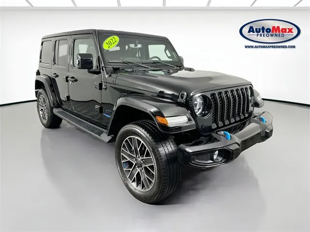 Black 2022 Jeep Wrangler Unlimited Sahara High Altitude 4xe for sale in Framingham, MA