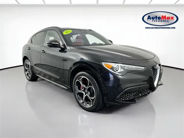 Black 2021 Alfa Romeo Stelvio Ti Sport for sale in Framingham, MA