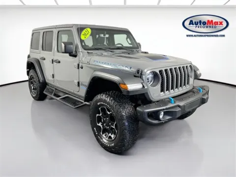 Gray 2021 Jeep Wrangler Unlimited Rubicon 4xe for sale in Framingham, MA