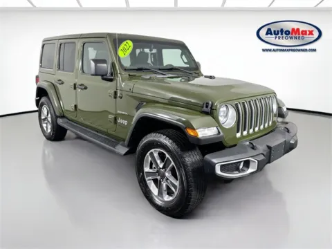Green 2022 Jeep Wrangler Unlimited Sahara for sale in Framingham, MA