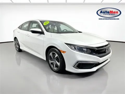 White 2020 Honda Civic LX for sale in Framingham, MA