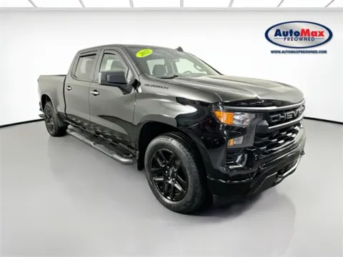 Black 2022 Chevrolet Silverado 1500 Custom for sale in Framingham, MA